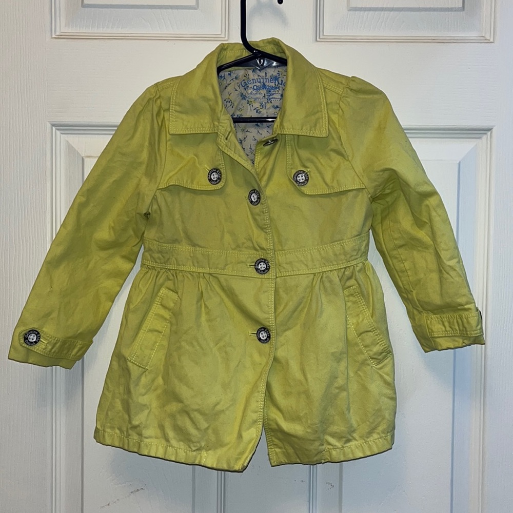 🚨‼️Last Chance!! OshKosh chartreuse jacket